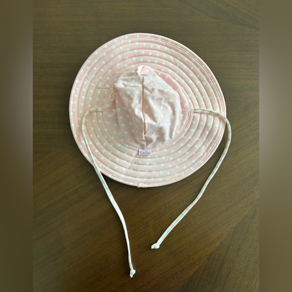 Pink Polka Dot Sun Hat